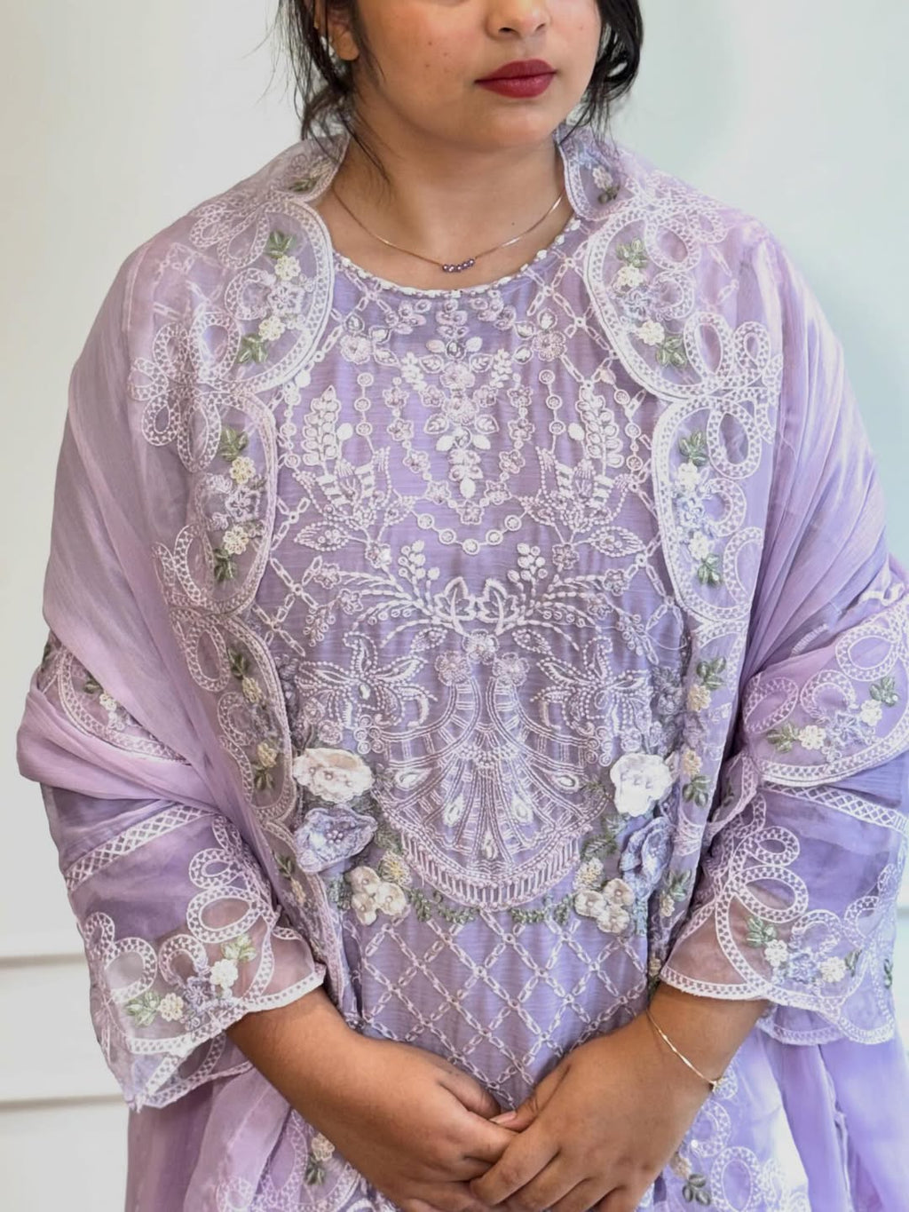 Embroidered Pakistani Suit - 16680