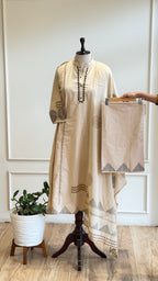 Geometric Printed Cotton Kurta Set-17020