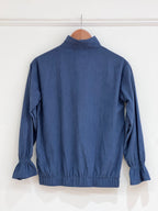 Blueish grey shirt with zipper - 14117
