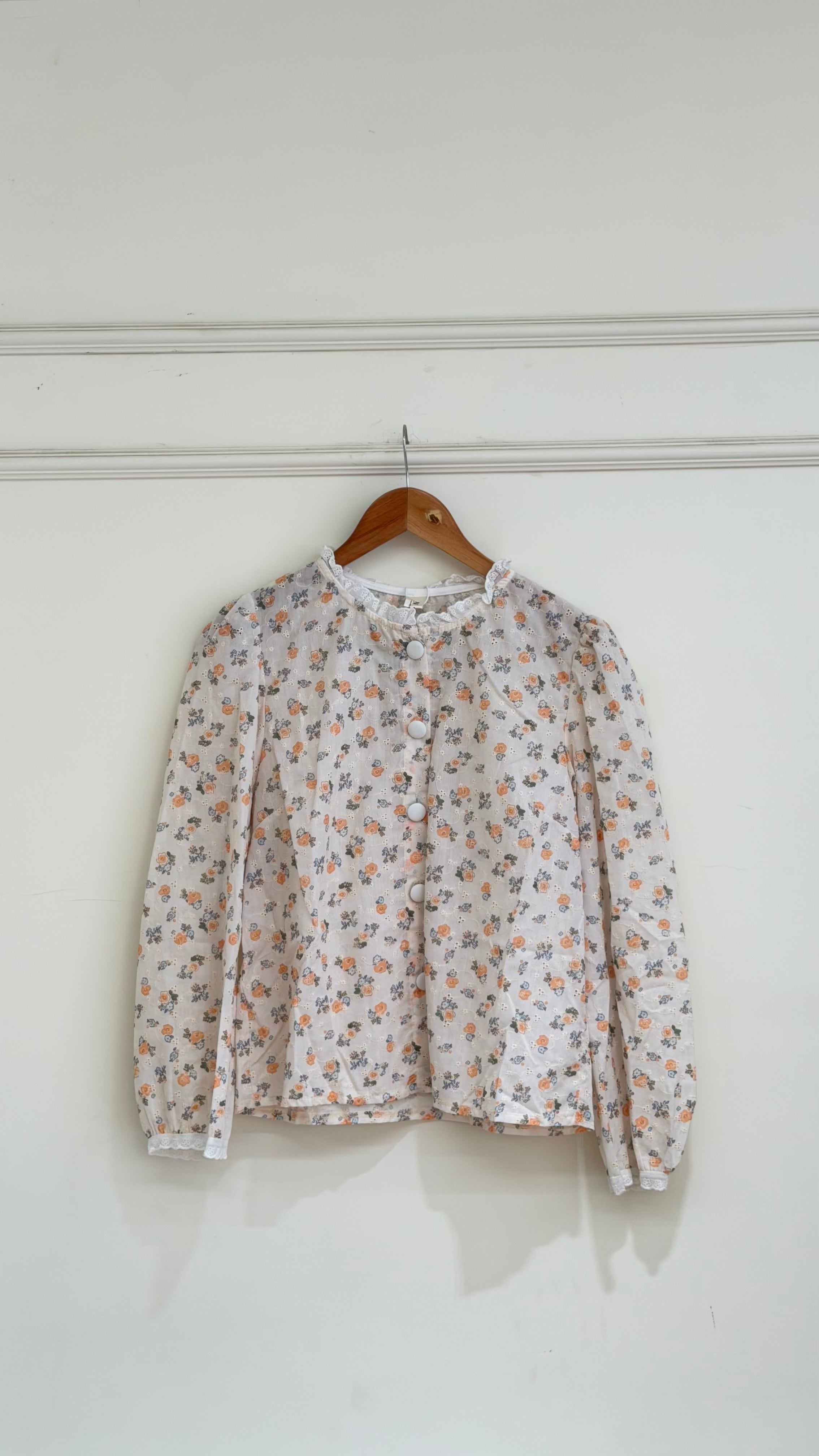 Orange hakoba top - 14606