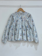 Green floral top - 14606 C