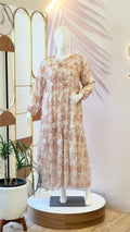 Mauve tiered maxi dress - 15116