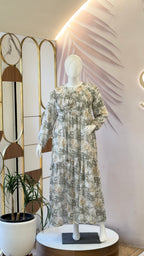 Olive tiered maxi dress - 15116