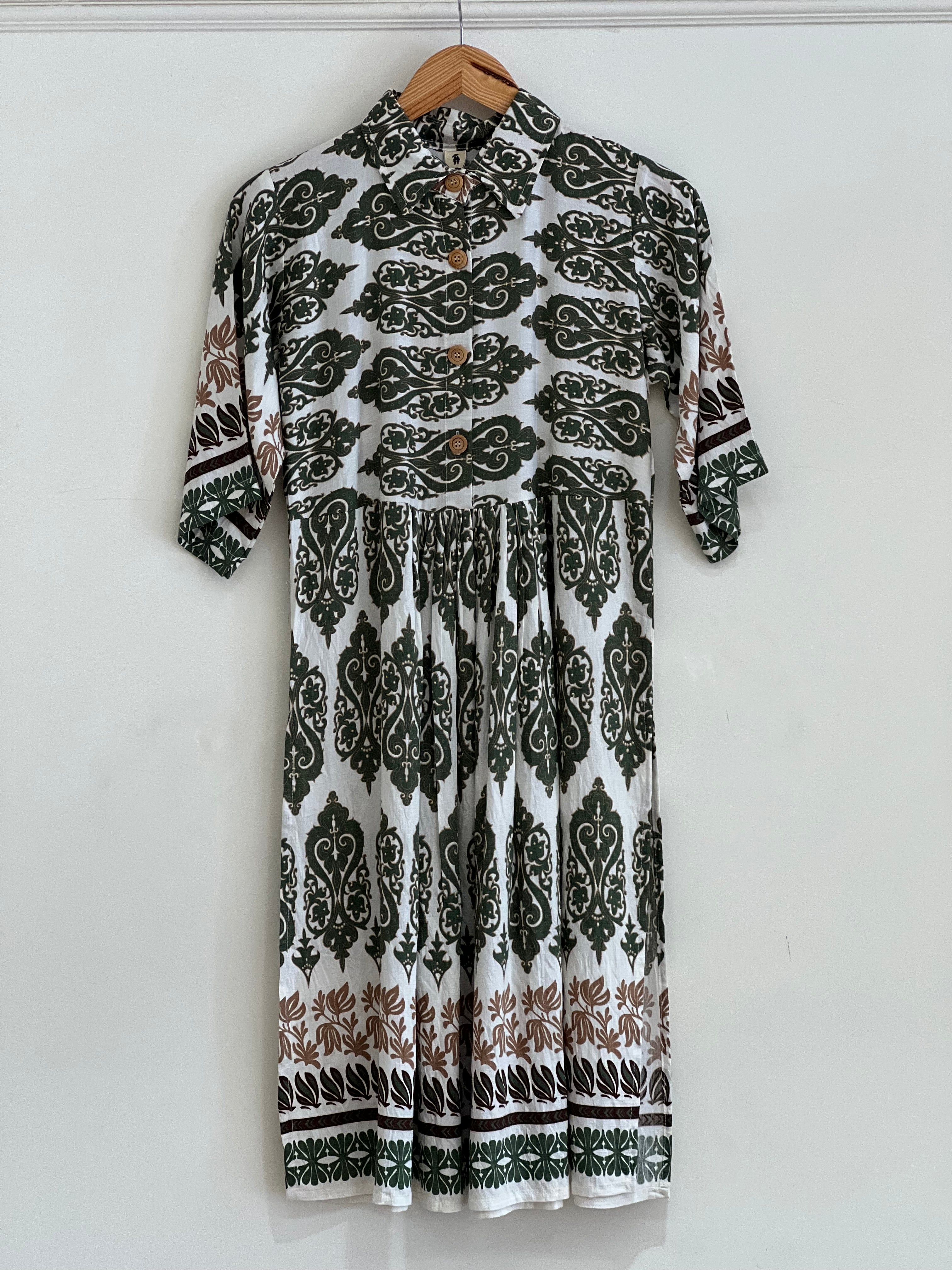 Green printed top - 15432