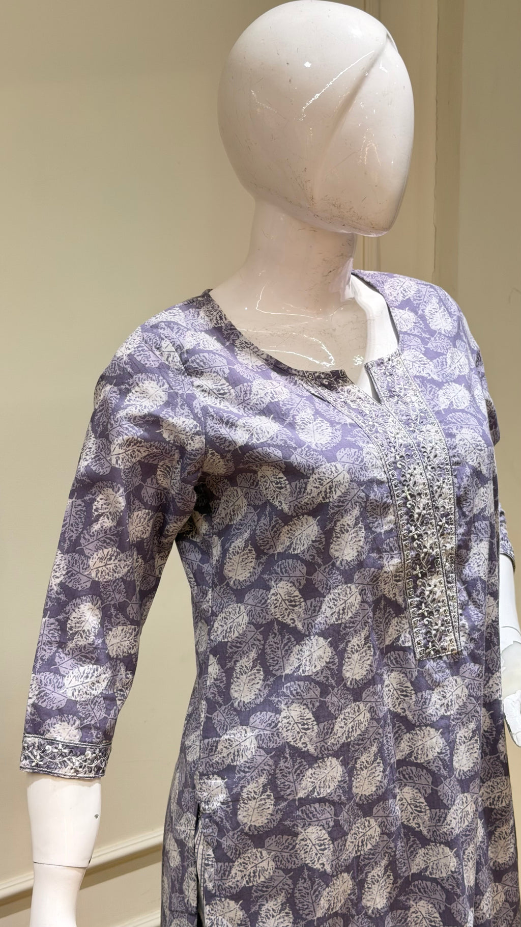 Lavender cotton suit - 15540