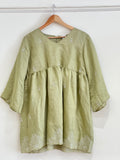 Green floral kurti - 15714
