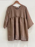 Brown floral kurti - 15714