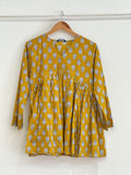 Yellow short kurti - 15763