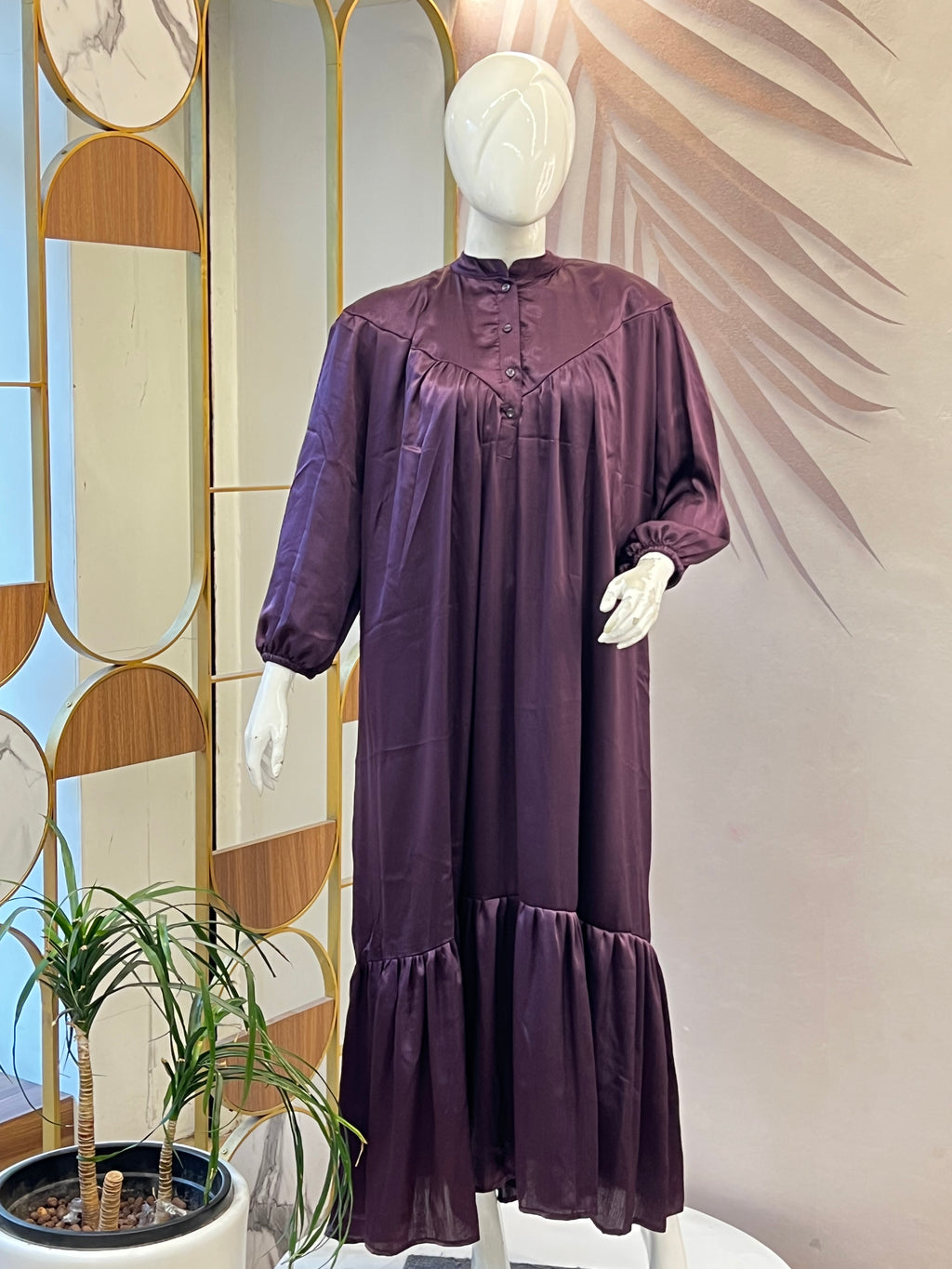 Wine maxi dress - 15800