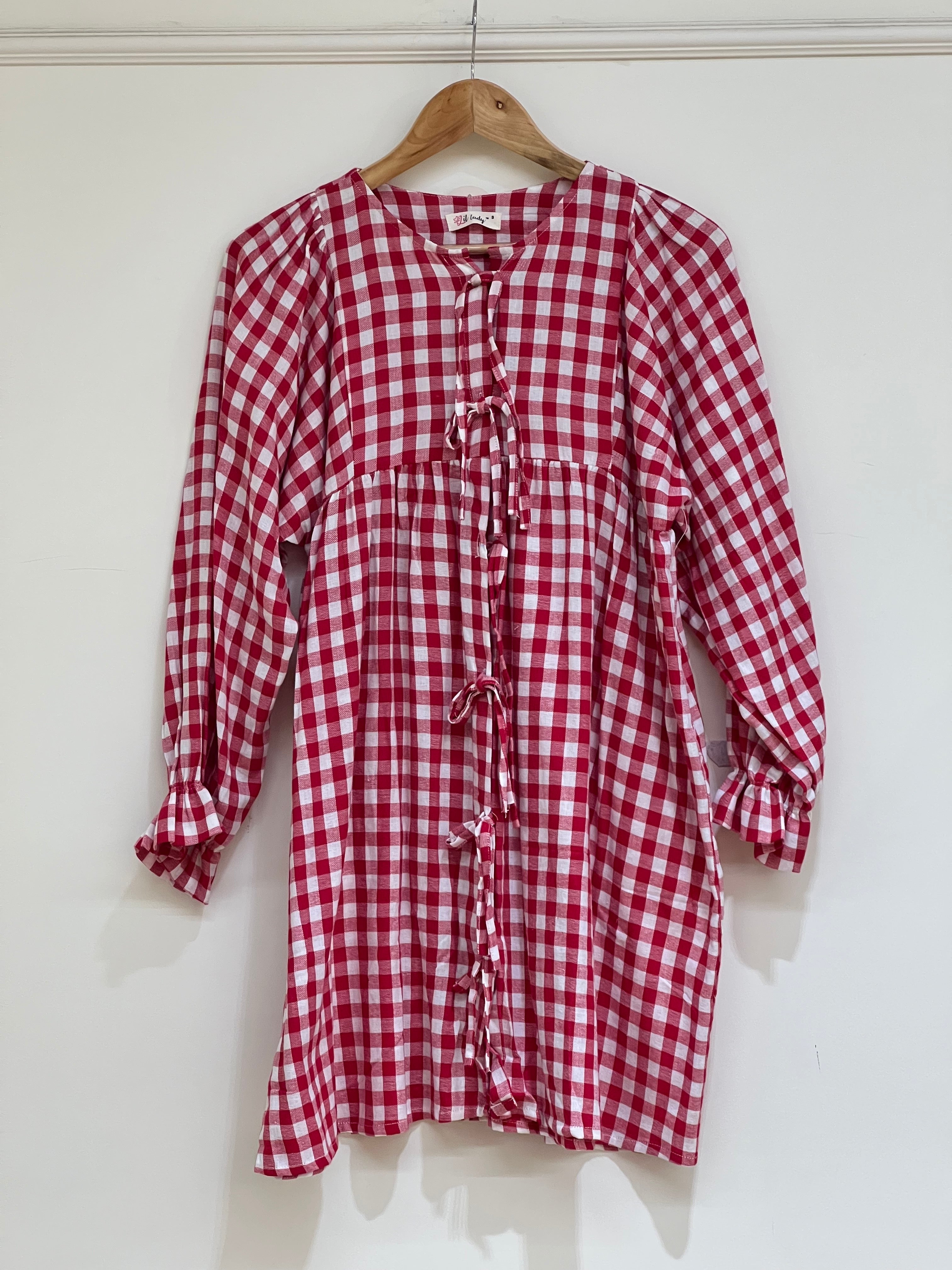 Red check top - 15864