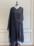 Black partywear suit - 15925