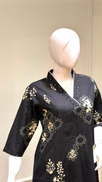 Black kurta set - 15933