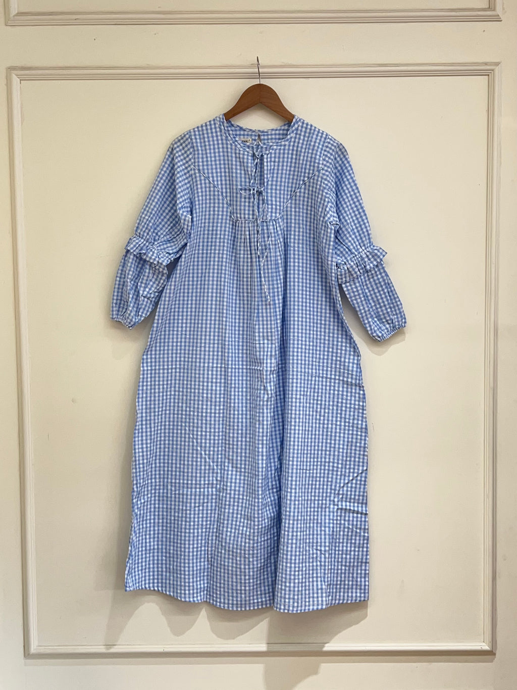 Blue checked top - 15943