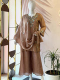 Pink mirror palazzo set - 15960