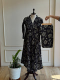 Black floral  co ord set - 15973