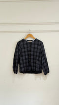 Black checked top - 15997