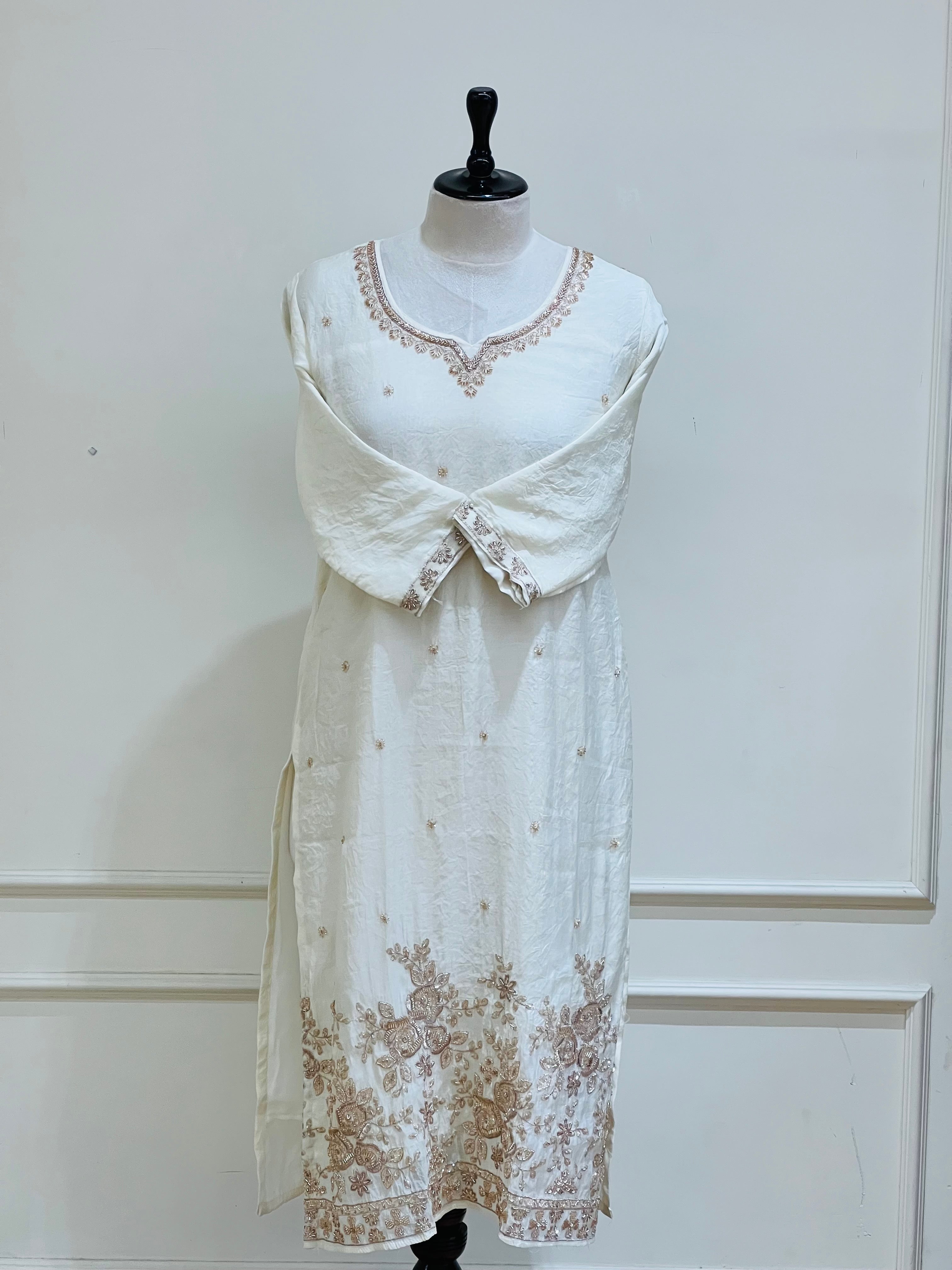 Offwhite salwar suit - 16017