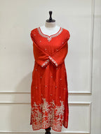 Brick salwar suit - 16017