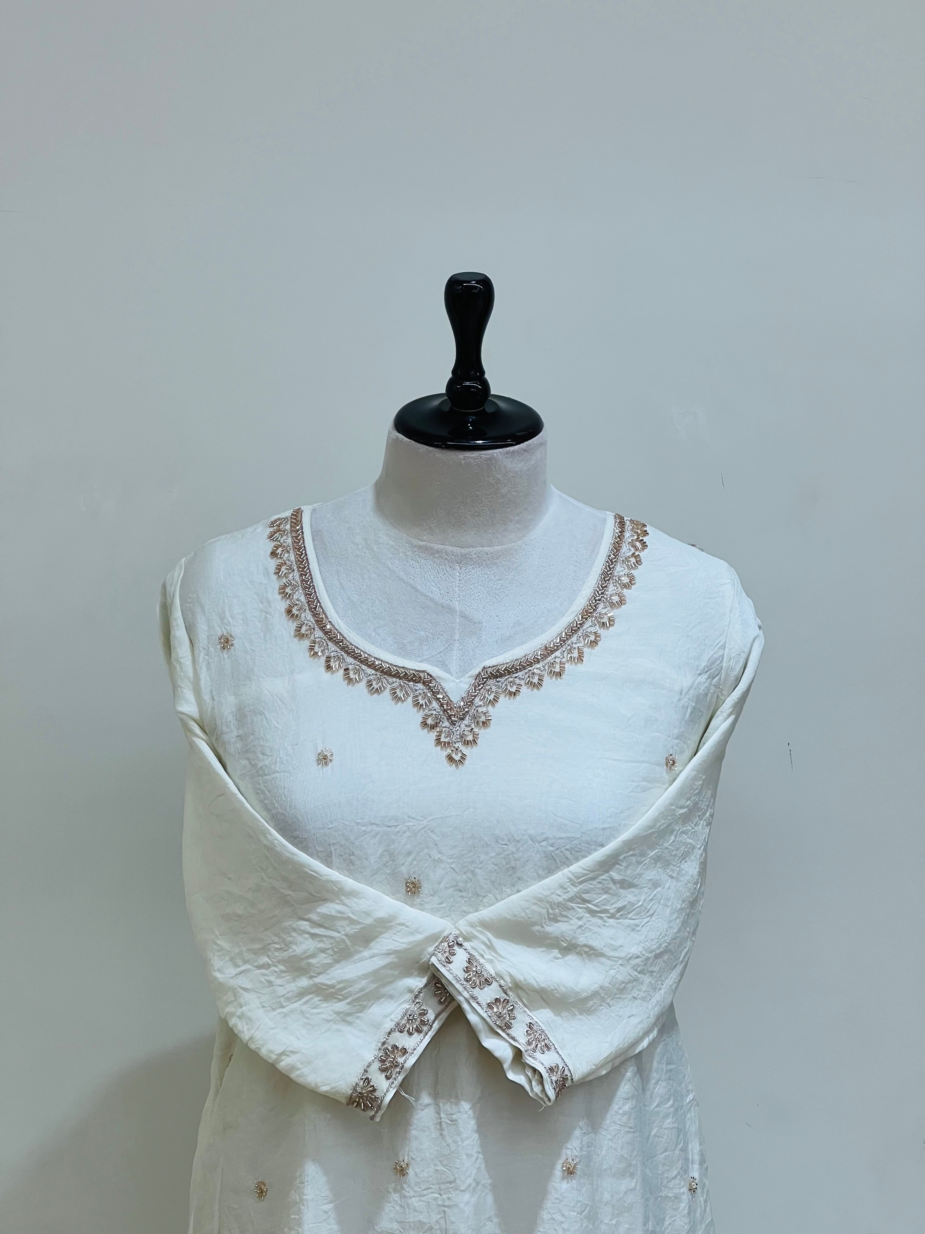 Offwhite salwar suit - 16017