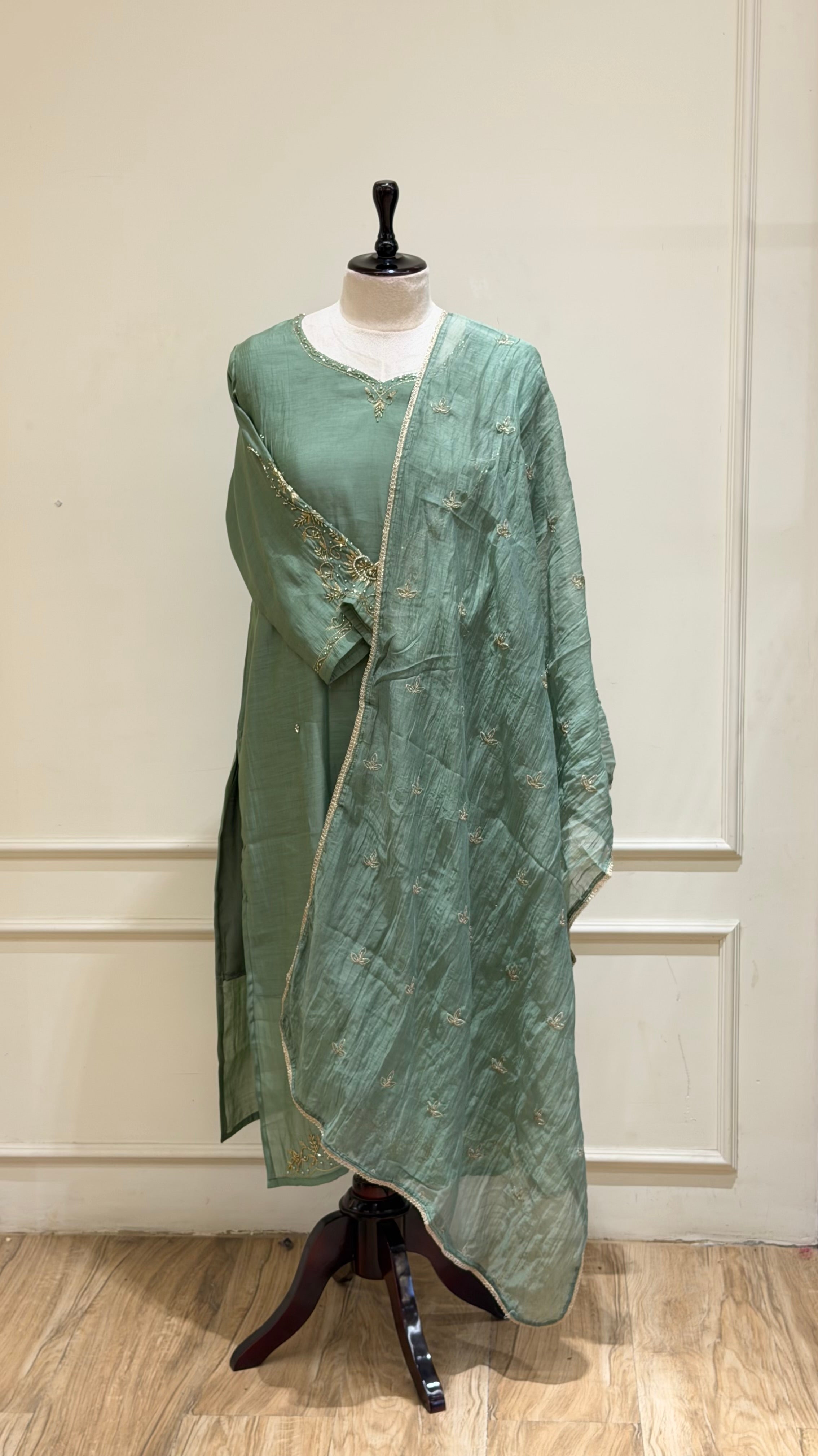 Pista green salwar suit - 16020