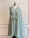 Mint green A line suit - 16022