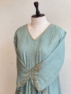 Mint green A line suit - 16022