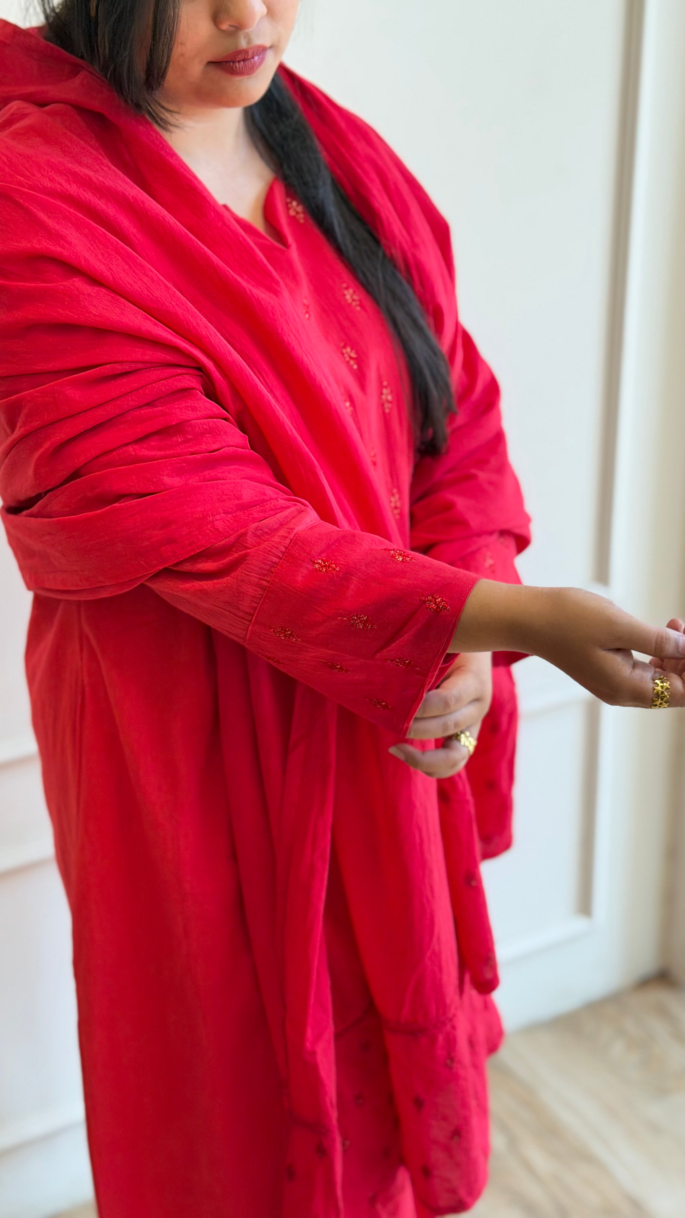 Red a line suit - 16106