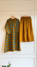 Collar patterned Cotton Co-ord Set-17598