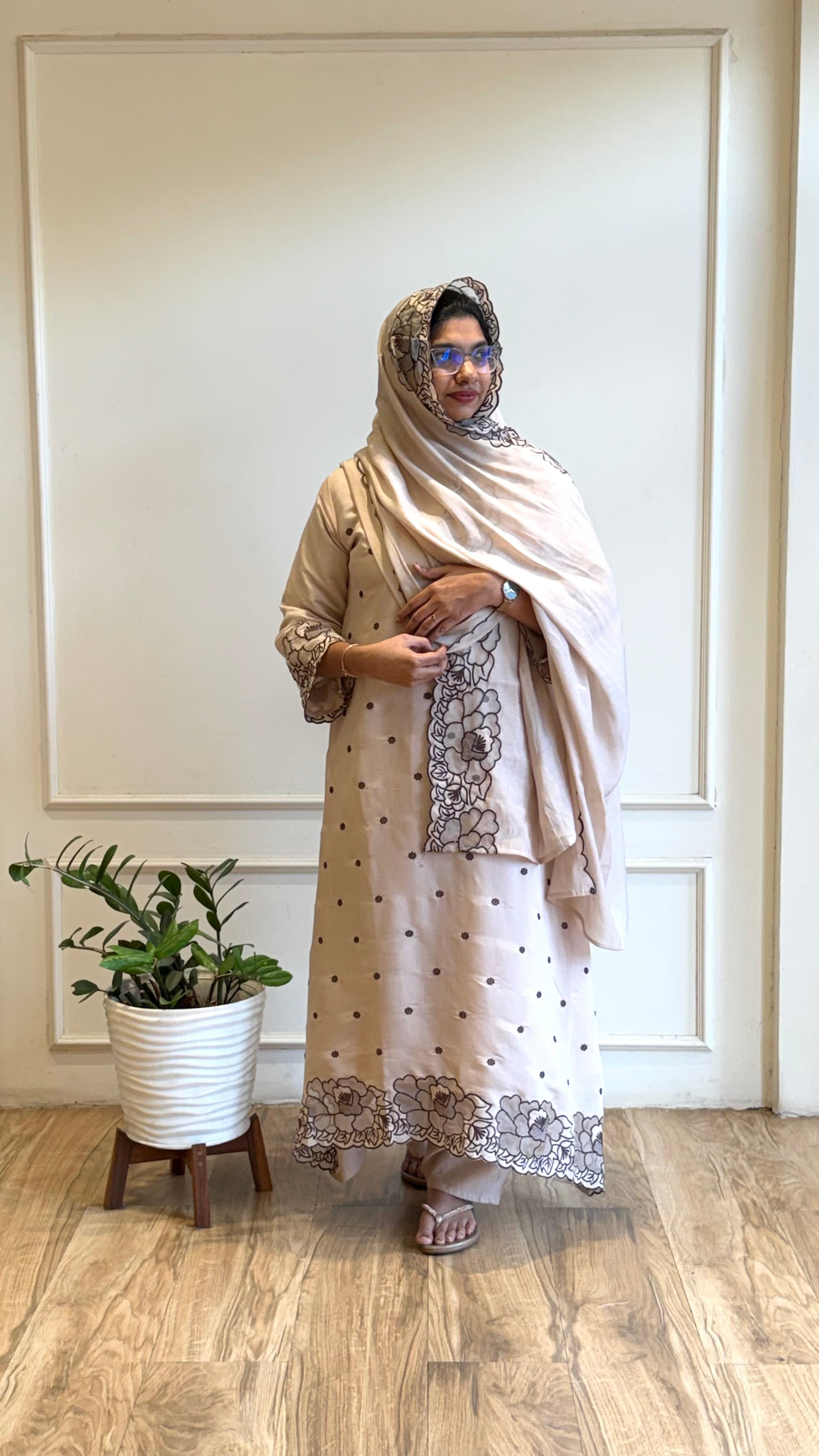 Fully Thread Embroidered Anarkali Suit-17010