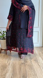 Fully Thread Embroidered Anarkali Suit-17010