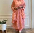 Mul chanderi floral Salwar Suit-17098