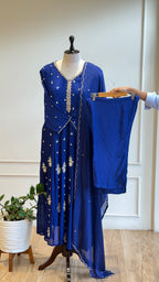 Pure Chinnon Premium Handworked Salwar Suit-17053