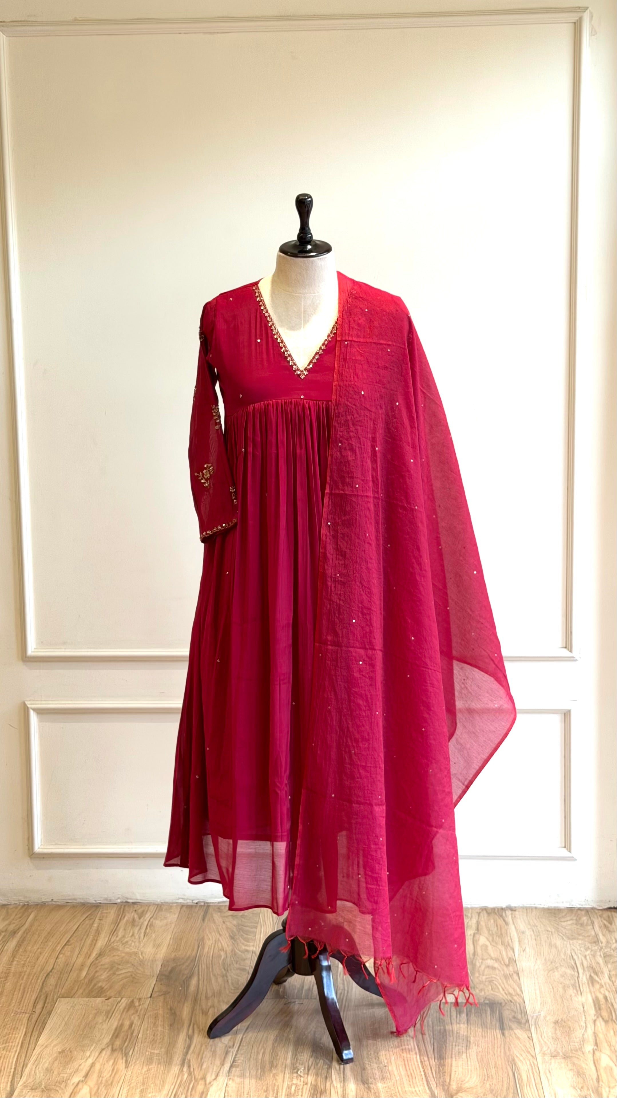 Handworked Party wear suit - 16693
