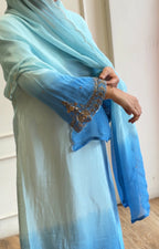 Dual toned Partywear suit-16927