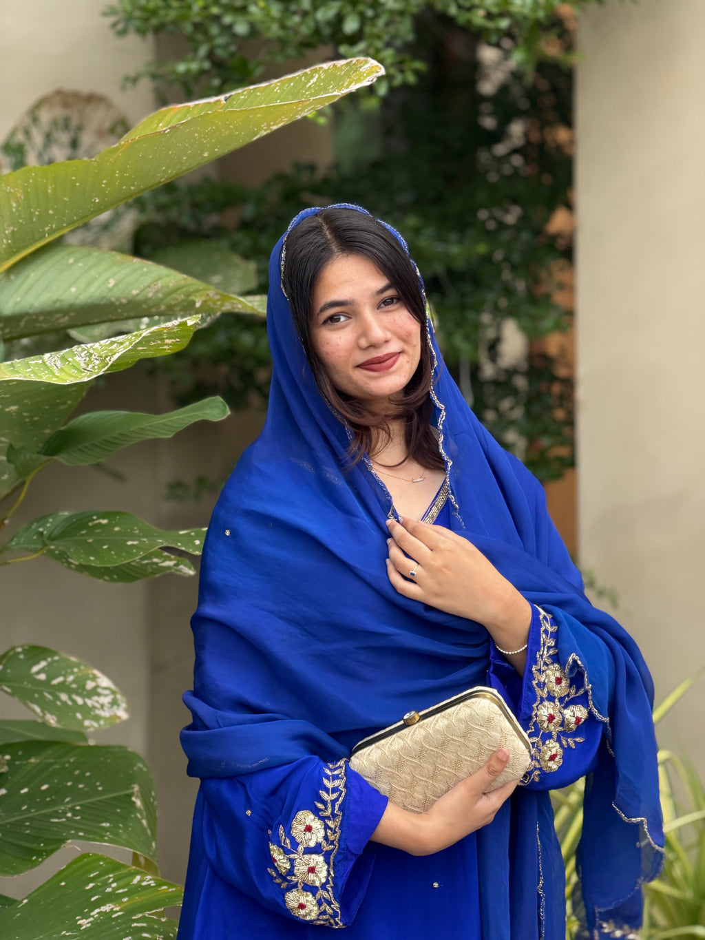 Royal Blue Partywear Suit-17078