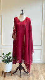 Beautiful Handworked Anarkali Suit-17040