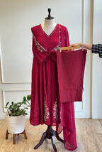 Thread Embroidered Anarkali Salwar Suit-17012
