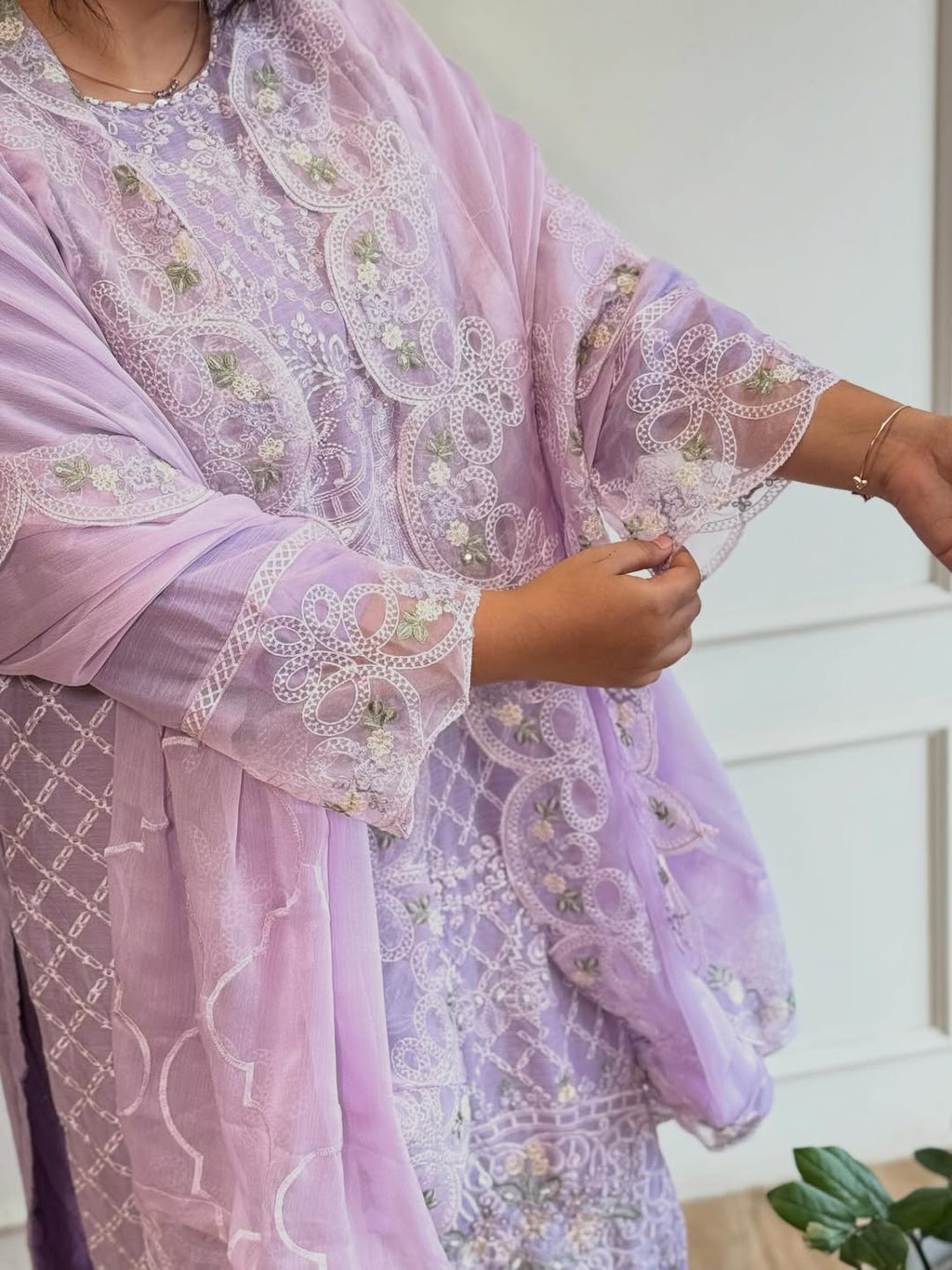 Embroidered Pakistani Suit - 16680