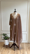 Thread Embroidered Anarkali Suit-A17006