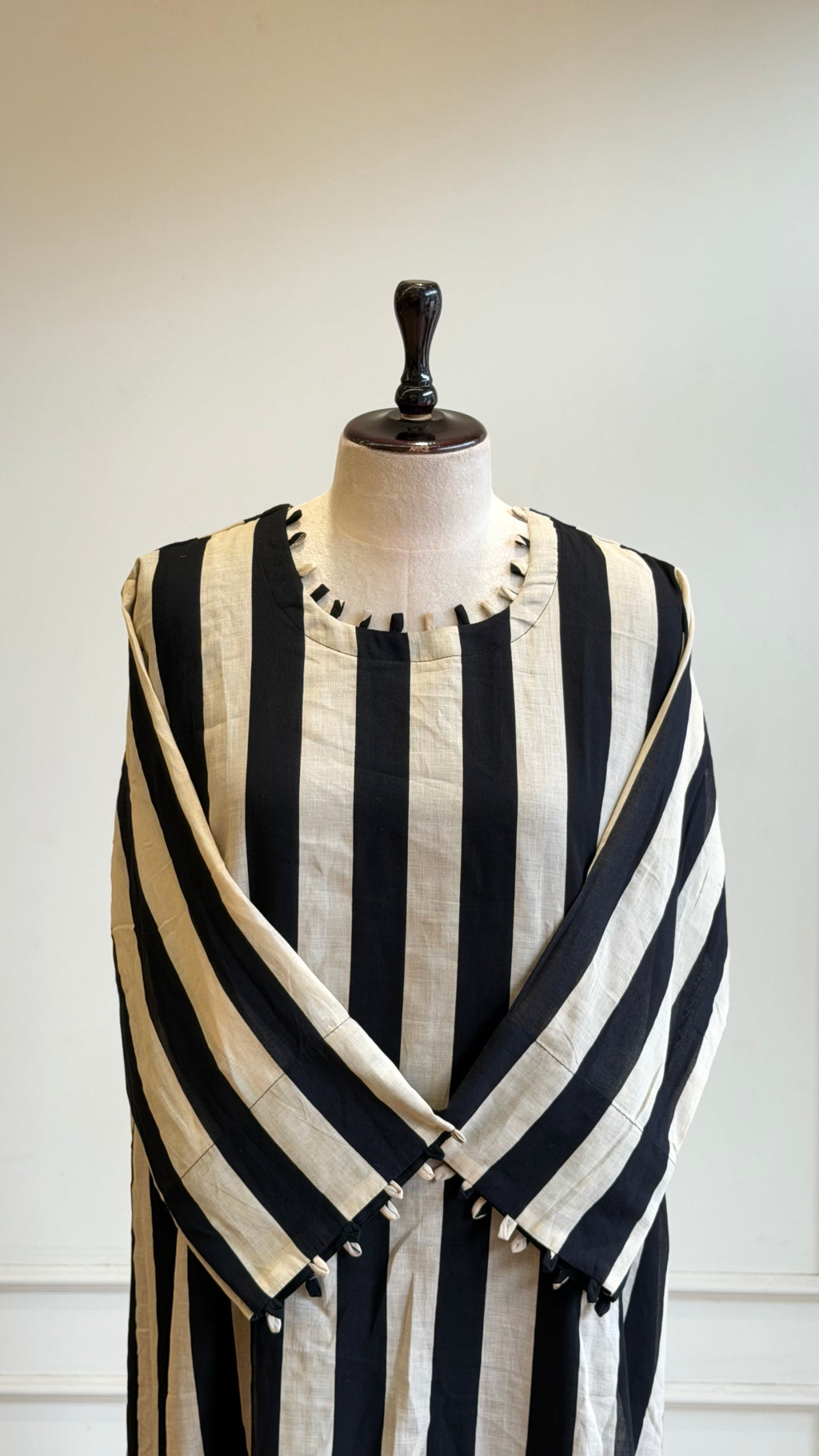 Stripe Cotton Kurta Set-17048