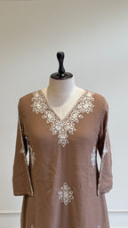 Thread Embroidered Anarkali Suit-A17006