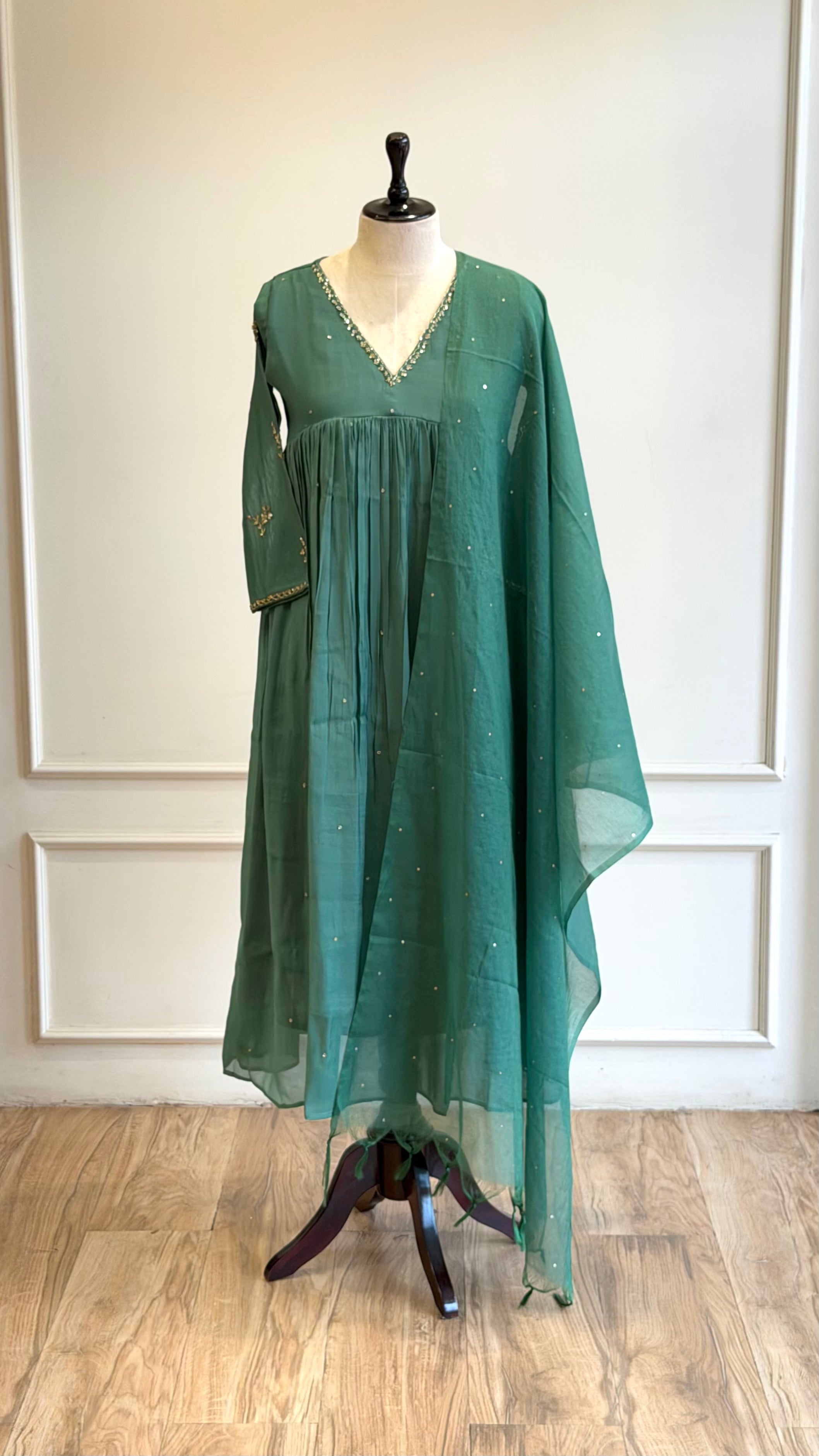 Handworked Party wear suit - 16693