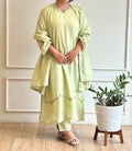 Lime Green Handworked suit-16676