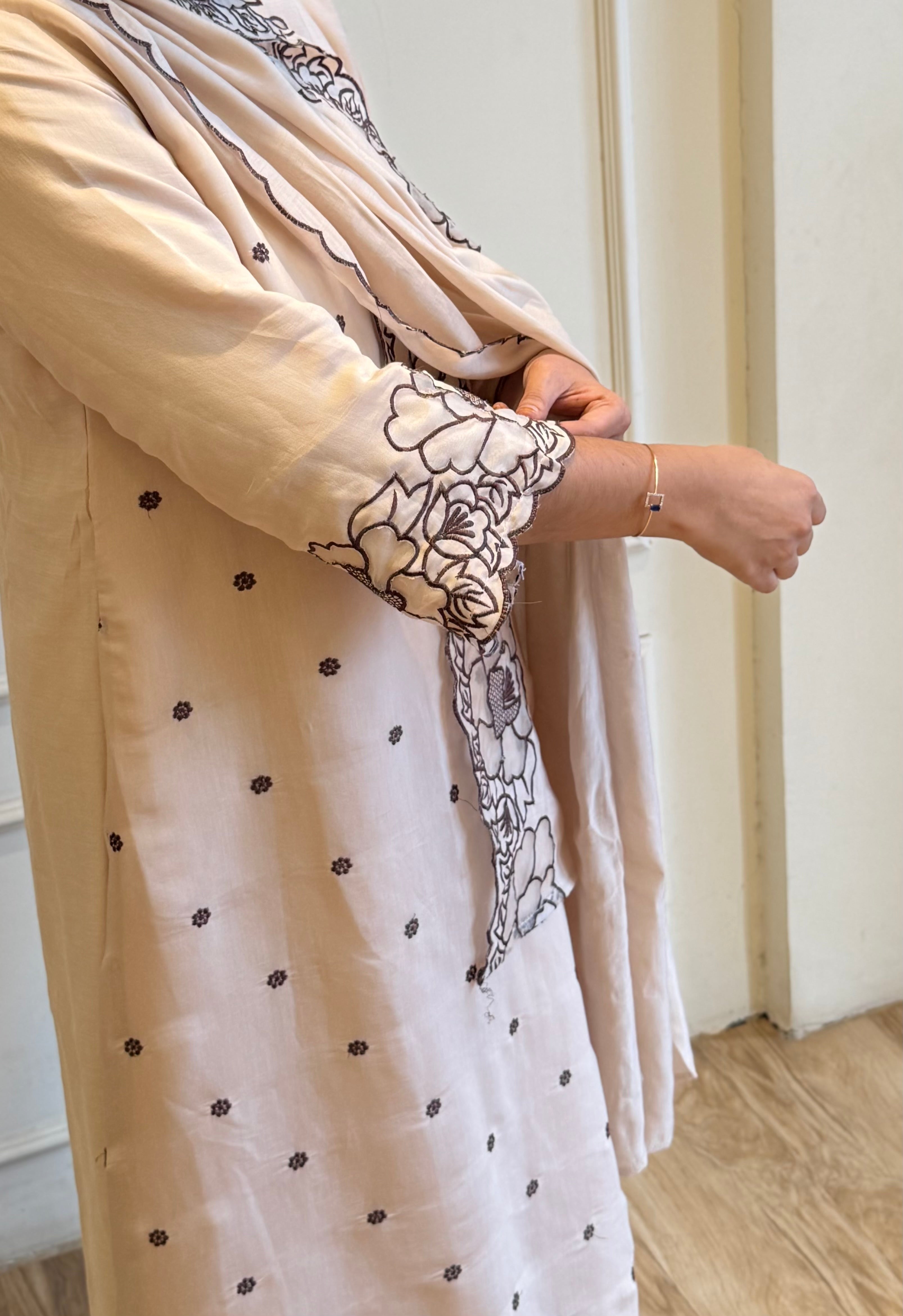 Fully Thread Embroidered Anarkali Suit-17010
