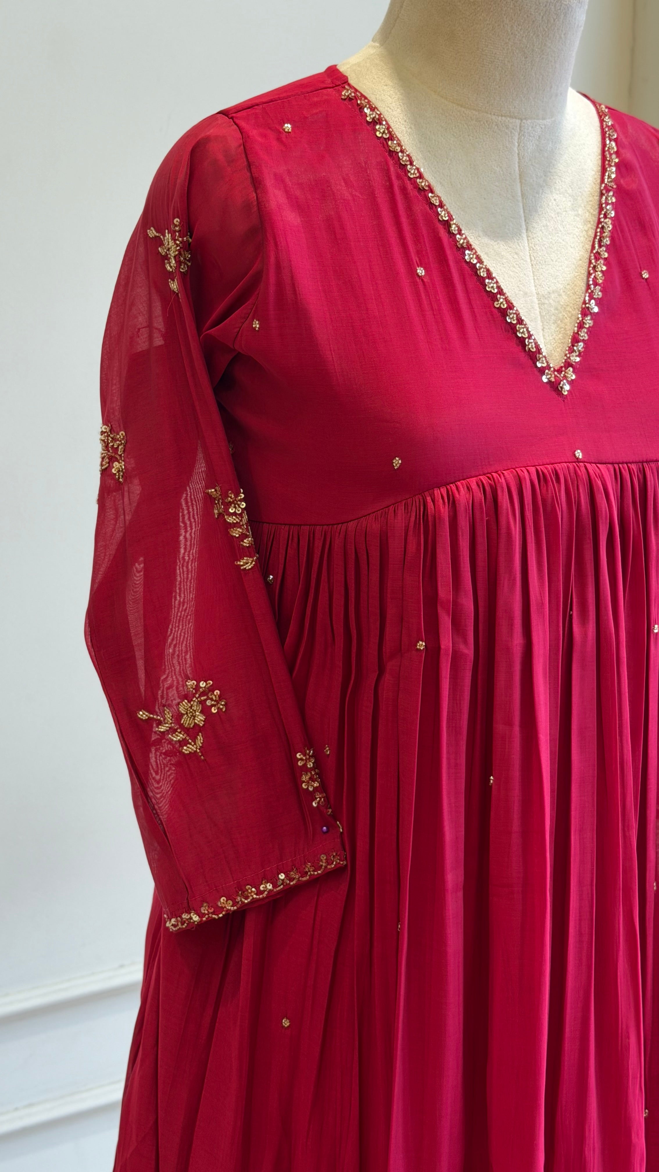 Handworked Party wear suit - 16693
