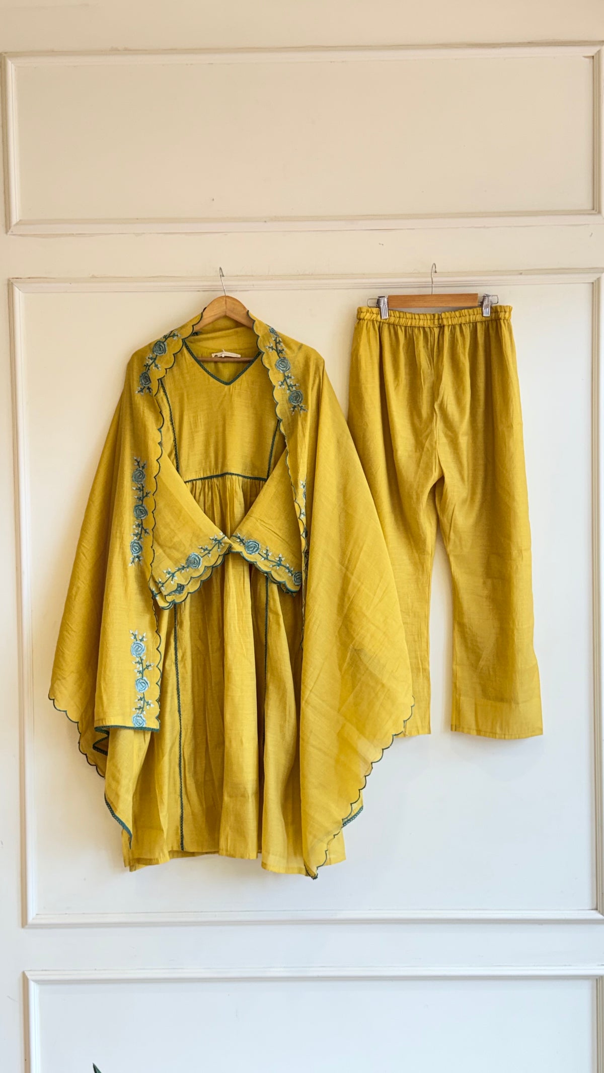 Pretty Pleated Kurta set-17553