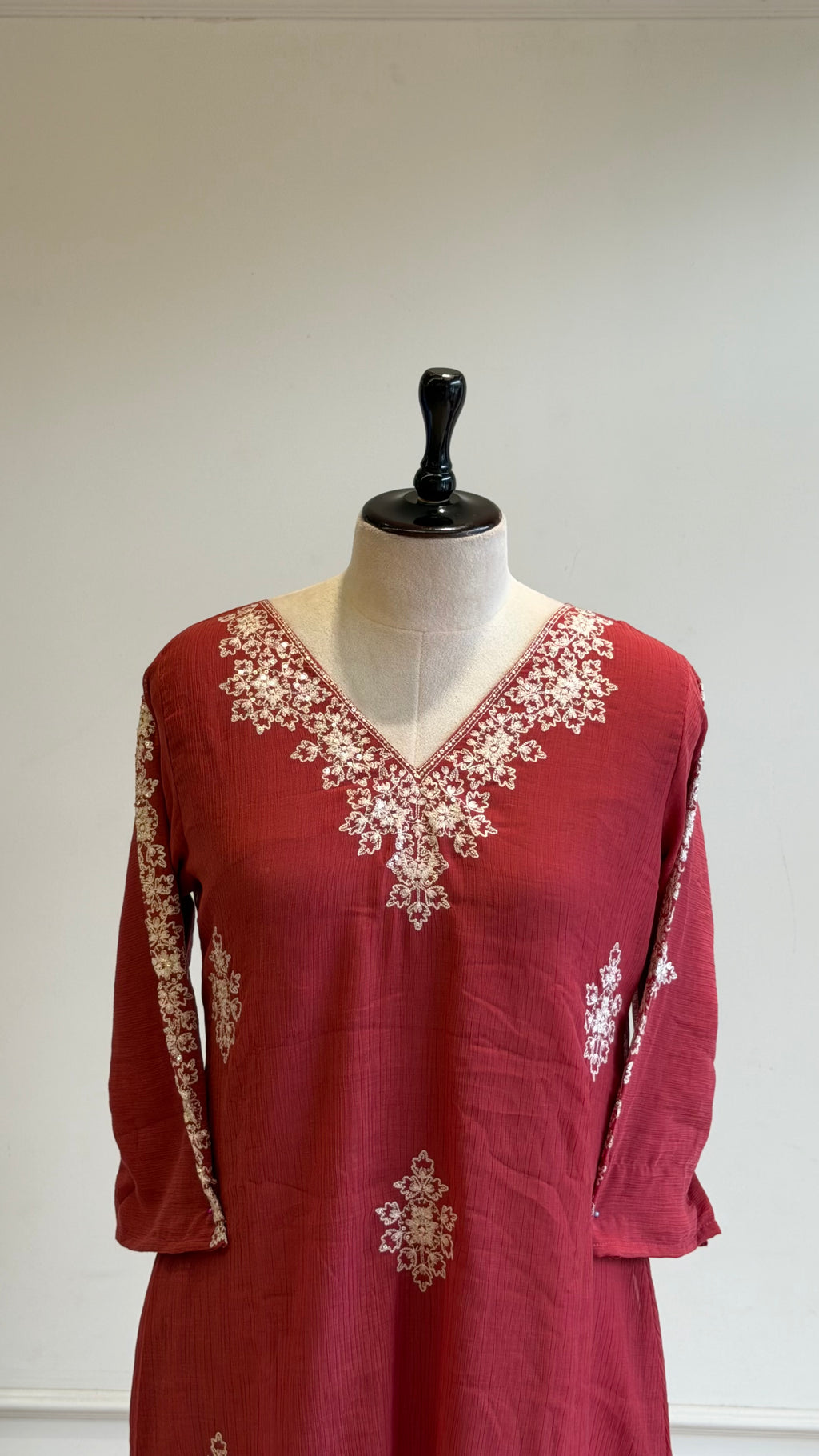 Thread Embroidered Anarkali Suit-A17006