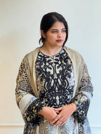 Beautiful Animal Print Pakistani Suit-17011