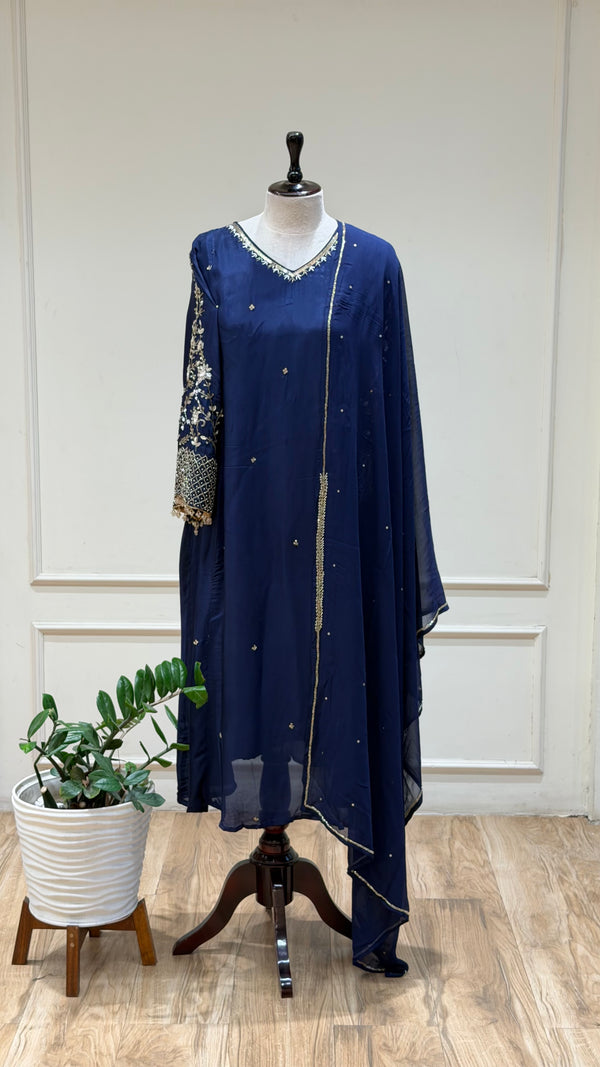 Beautiful Handworked Anarkali Suit-17040