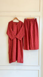 Jamdani Kaftan Style Co-ord set-17599